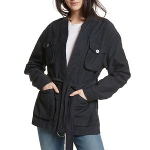 Free People In Our Nature Black Jacket Pockets